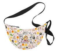 Bolso cruzado con texto en inglés "I've Got a Dream Gifts At Last I See The Light", con diseño de princesa, Yellowhairprincess Uk3, 111