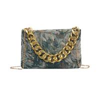 Bolso cruzado cuadrado con diseño minimalista y elegancias, con esta bolsa cruzada cuadrada para niñas, a la moda, un solo hombro, elegante y práctico, bolso de moda para mujer, Blue, One Size