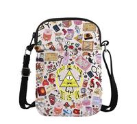 Bolso cruzado de dibujos animados Time Is An Illusion para fanáticos de las películas, personajes y misterios, regalo mágico, Cruz ilusión, medium