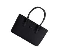 Bolso cruzado de estilo coreano para mujer, de piel sintética, con asa superior, para citas, de piel sintética, para uso diario, Black, One Size