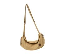 Bolso cruzado de moda para mujeres y hombres, bolso de hombro de gran capacidad, simple mensajeros, compras, lona, lona, otoño, invierno, hombro de gran capacidad, bandolera unisex, Khaki, One Size