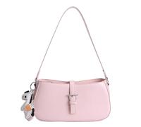 Bolso cruzado de piel sintética de gran capacidad con correa ajustable y colgante, pequeños bolsos de mano para mujer, tienda de viaje, Pink, Small