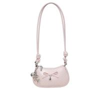Bolso cruzado de piel sintética para mujer con cierre de cremallera, bolso cruzado para las axilas, para viajes, compras, trabajo, uso diario, Pink, 210*120*60