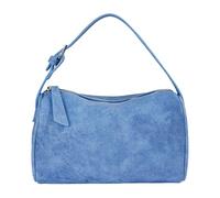 Bolso cruzado de piel sintética para mujer, estilo retro, esmerilado, ligero, minimalista, color sólido, textura mate, bolsa de viaje, fecha, compras, bolso, Blue, Medium