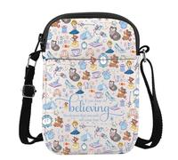 Bolso cruzado de princesa con texto en inglés "A Dream Is a Wish Your Heart Makes Gifts Have Courage And Be Kind", If You Keep on Cb3, 111