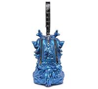 Bolso cruzado de PVC inspirado en dragones, correa ajustable, bolso ligero para mujer, esencial diario, estilo de criatura mítica, bolso de mano ajustable, práctica bolsa de PVC, Blue
