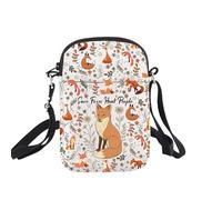 Bolso cruzado de zorro, regalos de zorros, regalos de derechos de animales, salvar zorros, cazar, gente, espíritu, amantes de los animales, regalos para teléfono celular, bolso cruzado