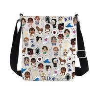 Bolso cruzado épico griego Odysseus, Penélope, Telémaco, Atenea, Polites y Hermes, regalos de dioses de la antigua Grecia, bolsa de hombro de mitología griega, Big Eyes Cb2, 111