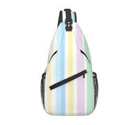 Bolso cruzado geométrico verde y dorado para mujeres y hombres, mochila bandolera de arte abstracto, ligera, resistente al agua, para viajes, senderismo