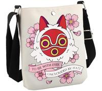 Bolso cruzado inspirado en el anime japonés, regalo para fanáticos de la princesa monstruo, regalo para ver con ojos sin nubes por odio, See With Eyes Cb Eu, 8.27 Inches ×6.5 Inches × 0.79 Inches