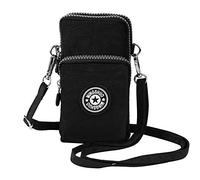 Bolso cruzado para mujer, bolso de hombro para iPhone 16 Pro, 15, 14, 13 Pro Max, Samsung Galaxy A15, A35, A25, A55, S25+, Google Pixel 9, 8a, 7, 6, Motorola Edge 60 Pro/Fusion, Black, Small