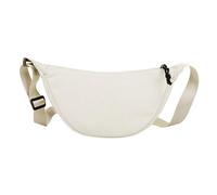 Bolso cruzado para mujer, correa ajustable, cremallera, gran capacidad, casual, nailon, para mujer, de un solo hombro, bolsa de piel con aspecto vintage, blanco, Talla única