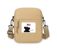 Bolso cruzado para teléfono celular, bolso bandolera con bandera de elefante republicano