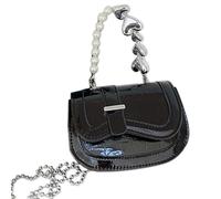 Bolso Cruzado Pequeño Cuadrado con De Perla Barra Labios con Cadena Hombro para Teléfono Móvil Bolso Hombro Individual para Mujer Y Niña Novedad 2023