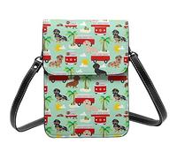 Bolso cruzado Shannon On Dogs Rock, bolso cruzado para teléfono móvil para mujer, bolso cruzado pequeño de Pu, bolso de hombro
