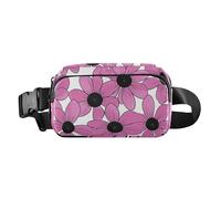 Bolso cruzado Susan Simple Line Art Valentinesnes Peach de ojos negros para mujeres y hombres, mini bolsa cruzada con correa ajustable para viajes, correr, senderismo