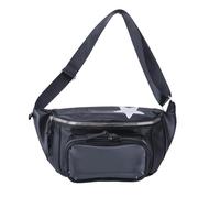 Bolso cruzado transparente para mujer, estilo japonés, bonito bolso de cintura para exhibición de pines, Bk, One Size