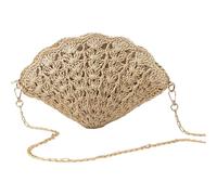 Bolso Cruzado Trenzado De Paja Verano para Mujer con Correa para Hombro Playa Tejido Cartera Hecha A Mano Bolsos Cruzado Paja