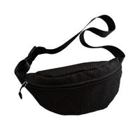 Bolso cruzado unisex casual vintage para el hombro, riñonera, bolsa deportiva japonesa para hombres y mujeres, Black