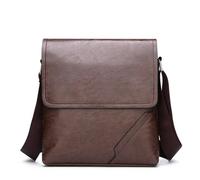Bolso Cuero Hombre Bolsos De Mensajero Pequeños For Hombre, Bolso Cruzado For Hombre De Negocios, Bolso Vintage Con Correa, Bolso De Cuero For Hombre, Bolso De Hombro Casual De Lujo(Deep Brown)
