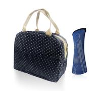 Bolso De 1 Pieza De Almuerzo Y Bolso De Vajilla De 1 Pieza, Bolsa De Lonchera Impermeable, Bolsa De Almuerzo De Aislamiento Térmico, Bolsa De Lonchera De Gran Capacidad, La Escuela Y El Picnic