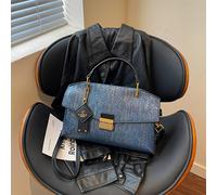 Bolso de 2026 con diseño vintage de azul, bolso tote de lujo de , bolso cruzado de de gran capacidad para mujer