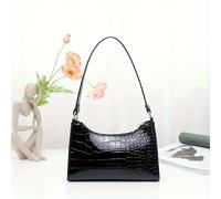 Bolso de brazo de lujo para mujer de color liso con estampado de y correa de ancha, neceser casual y sencillo para teléfono, bolso de de un solo a para mujer