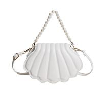 Bolso de Cadena de Perlas Bolso de Noche de Conchas Marinas de Bolso Bandolera de Hombro de Mensajero a Juego para niñas Bolso de Cadena de Perlas de de Hombro para Mujer Bandolera de