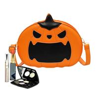 Bolso de calabaza, Bolso de calabaza | Divertido bolso de hombro con calabaza - Bolso de piel de calabaza, bolso de hombro para Halloween para mujer, elegante para Halloween, Orange1, Rabbia
