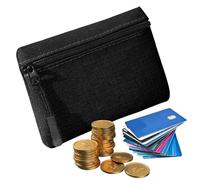 Bolso de cambio pequeño, monedero para mujer - neceser de maquillaje Oxford Cloth, pequeña bolsa linda con cremallera para cambiar monedero mujeres en adolescentes, Negro, se beskrivning, Unisex