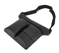 Bolso De Cintura De Tijera De Cuero De Pu, Bolsa De Peluquero Para Peluquero, Estuche De Tijeras, Funda De Peluquería, Bolsa De Cintura De Tijera Para Horquilla, Cepillo, Peine(negro)