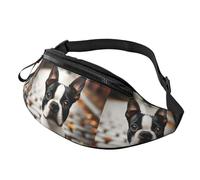 Bolso De Cintura Perro Terrier Realista, Riñonera Running Ligera Riñoneras Hombre Ajustable Riñonera Militar Hombre para Mujer Deporte Aptitud