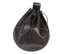 Bolso de cinturón de piel sintética medieval retro medieval monedero portátil LARP renacentistas disfraces LARP bolsa de cintura paquete, marrón, talla única, Belleza masiva