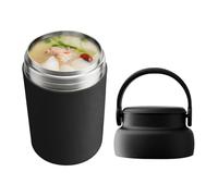 Bolso de Comida para Mujer,Aislante e Impermeable con Cuchara Plegable - Almacenamiento Portátil de Alimentos - para Trabajo Escuela Camping Picnic Viaje Ensalada Sopa Yogur Fruta Arroz Comida