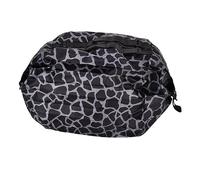 Bolso De Compras Bolso De Hombro Plegable Reutilizable De Tela Oxford Elegante Bolso De Mano Impermeable De Alta Capacidad Portátil(9 * 9 * 7cm-Leopardo negro)
