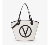 Bolso de compras Covent de Valentino Bags blanco negro