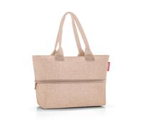 reisenthel shopper e1 - Bolsa de gran volumen fabricada en tejido de poliéster de alta calidad, Couleur:twist coffee
