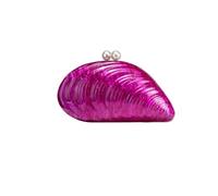 Bolso de concha Bolso de noche concha cinco colores, bolso mano for fiesta boda, cruzado, lujo for mujer, verano for(MULTI)