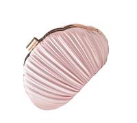 Bolso de concha con volantes moderno Organizadores interiores espaciosos con correa de cadena Bolso de hombro cómodo para fiesta de graduación Ocasión Bolso resistente a las arrugas, D