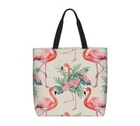 Bolso De Cosméticos Flamenco De Acuarela Bonitas Bolsa De Playa Ligera Bolsa De Compras Para Trabajo Estudiantes Escolares