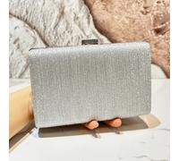 Bolso de de lujo plateado con lentejuelas para mujer, 1 pieza, de de boda, bolso de noche de cadena para dama, bolso cruzado para mujer para boda, para , boda, graduación, /banquete