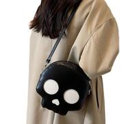 Bolso de esqueleto | Bolso de hombro ajustable con cabeza de calavera a la moda, resistente al desgaste, único bolso bandolera de calavera para esposa, madre