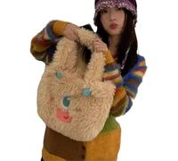 Bolso De Felpa para Las Axilas Mujer Bonito Bolso De Hombro Gran Capacidad Compras Otoño E Invierno
