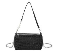 Bolso de Fiesta Plateado Para Mujer Con Té Perfumado (Negro)