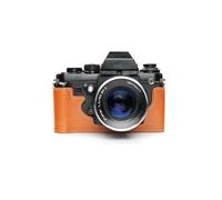 Bolso de Funda de cámara de Media cámara de Cuero Real Hecho a Mano para Nikon F3 F3HP F3AF F3T Sandy Brown Color