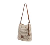 Bolso de ganchillo para mujer macrame monedero tejido a mano Boho bolso de hombro ligero verano bolso para playa viaje casual uso diario