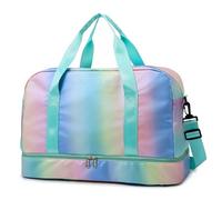 Bolso de Gimnasio for Mujer, Bolsas Viaje for Fitness for Zapatos, Bolso Deportivo Hombro al Aire Libre, Bolsos húmedos Secos Diarios(Green)