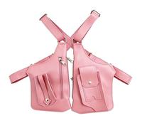 Bolso De Hombro Antirrobo Bajo Los Brazos, Bolso De Hombro, Bolsa De Axila Doble Bandolera, Bolsa De Arnés De Cuero De La PU, Cartera Dissimulada Bajo El Brazo, rosa, Se référer au descriptif