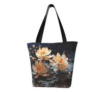 Bolso de hombro bohemio de loto blanco a la moda, bolso cruzado para mujer, adecuado para viajes de fin de semana, compras, bolsa de hombro
