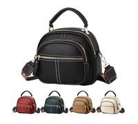 Bolso de hombro - Bolso de hombro - Bolso de hombro de piel sintética para niñas, compartimento multifuncional ajustable para niñas, mujeres, novias, madres, hermanas, hermanas, 22 x 19 x 13 cm, Verde